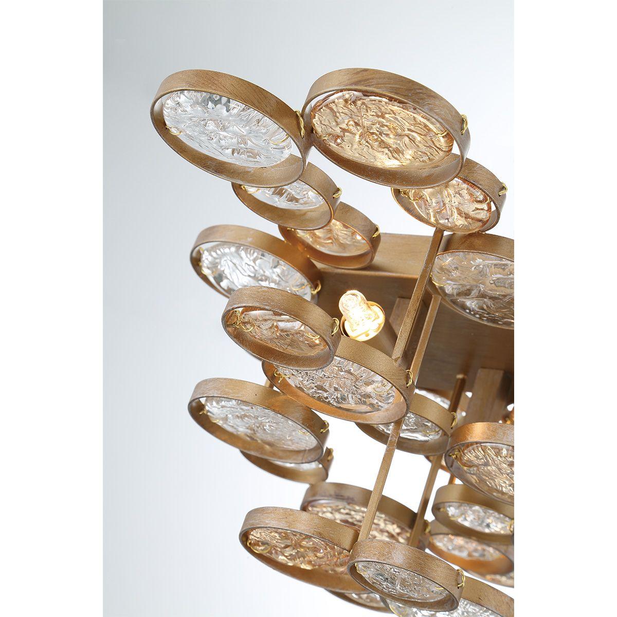Trento 2 Lights 18 in. Wall Light Gold Finish - Bees Lighting