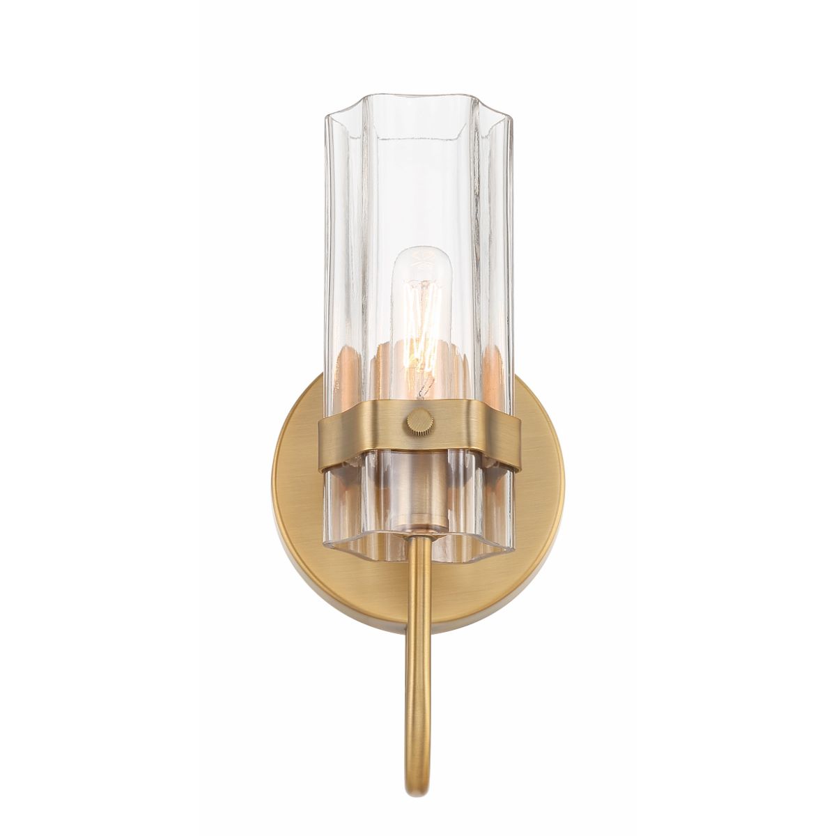 Brook 11 in. Bath Sconce Brass Finish - Bees Lighting