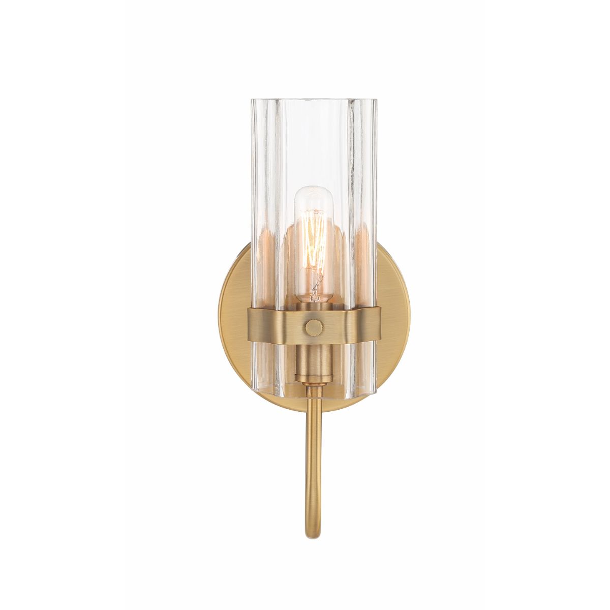 Brook 11 in. Bath Sconce Brass Finish - Bees Lighting