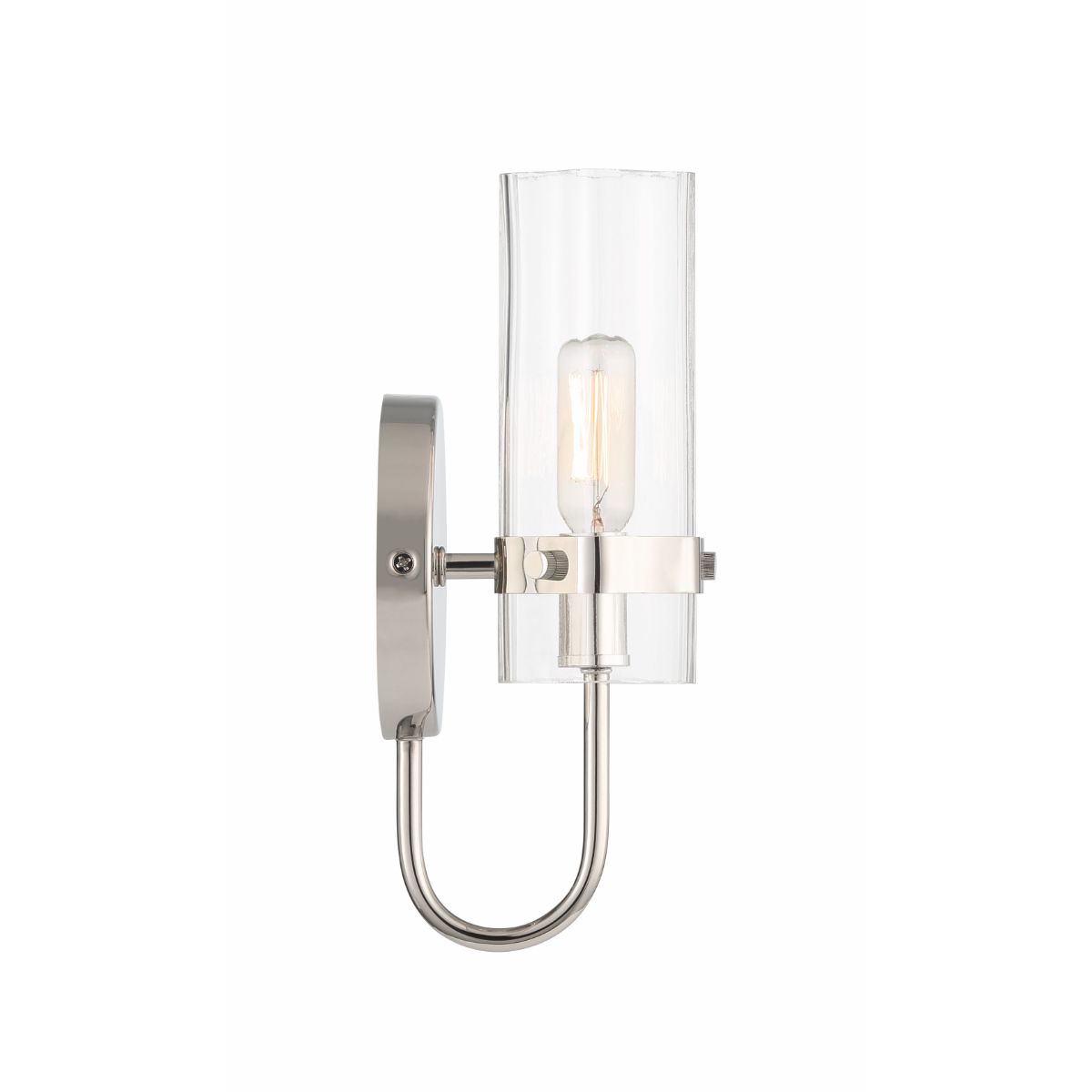 Brook 11 in. Bath Sconce Polished Nickel Finish - Bees Lighting