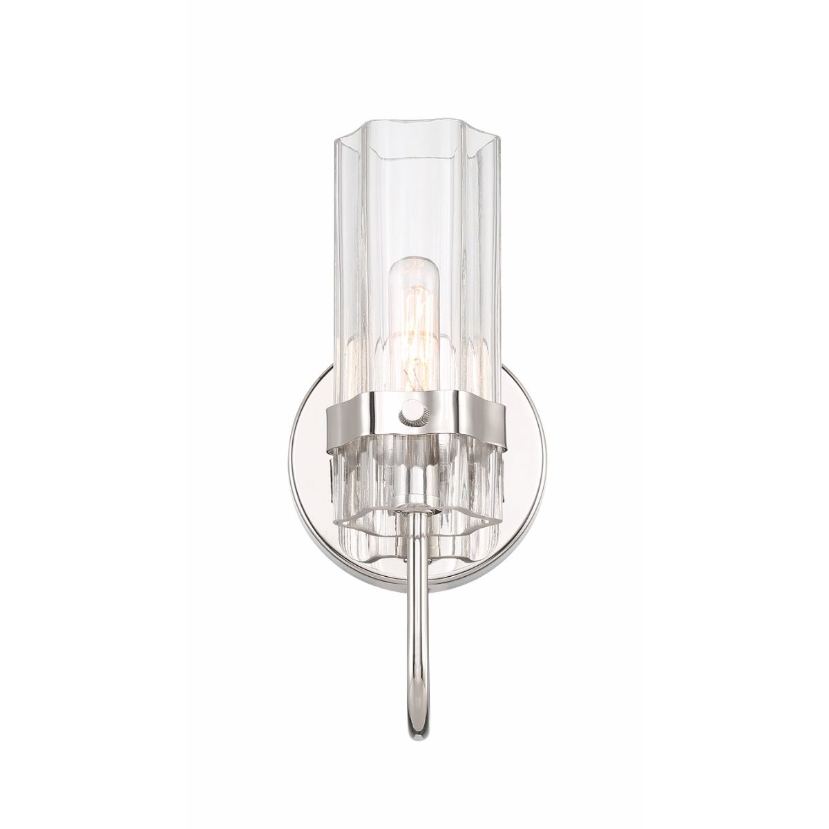 Brook 11 in. Bath Sconce Polished Nickel Finish - Bees Lighting