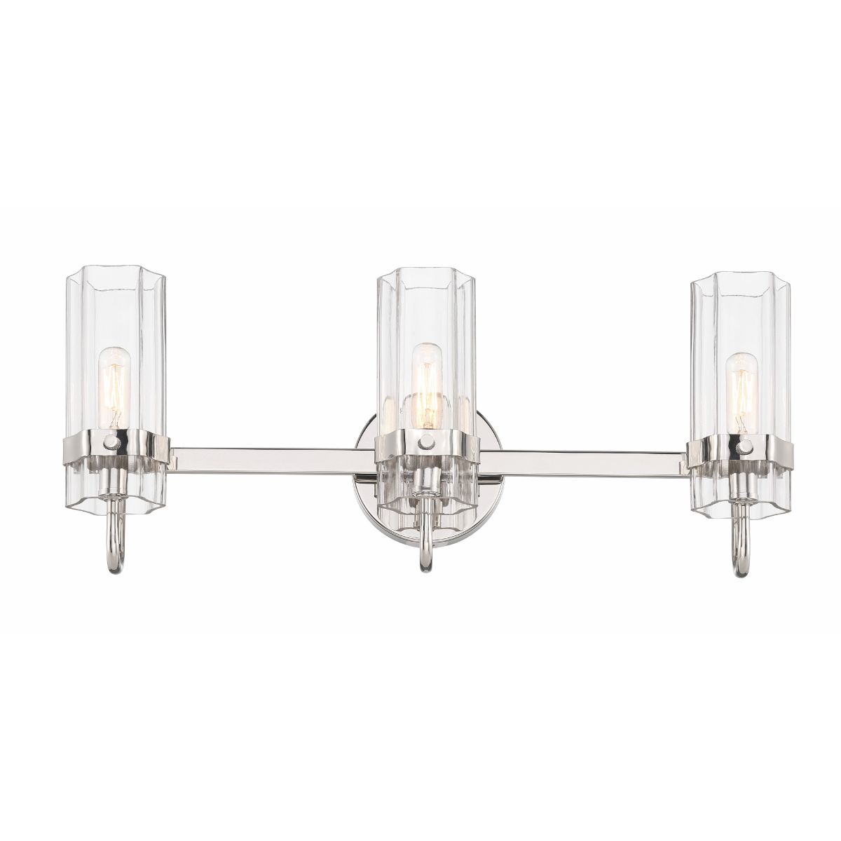 Brook 22 in. 3 Lights Vanity Light Polished Nickel Finish - Bees Lighting