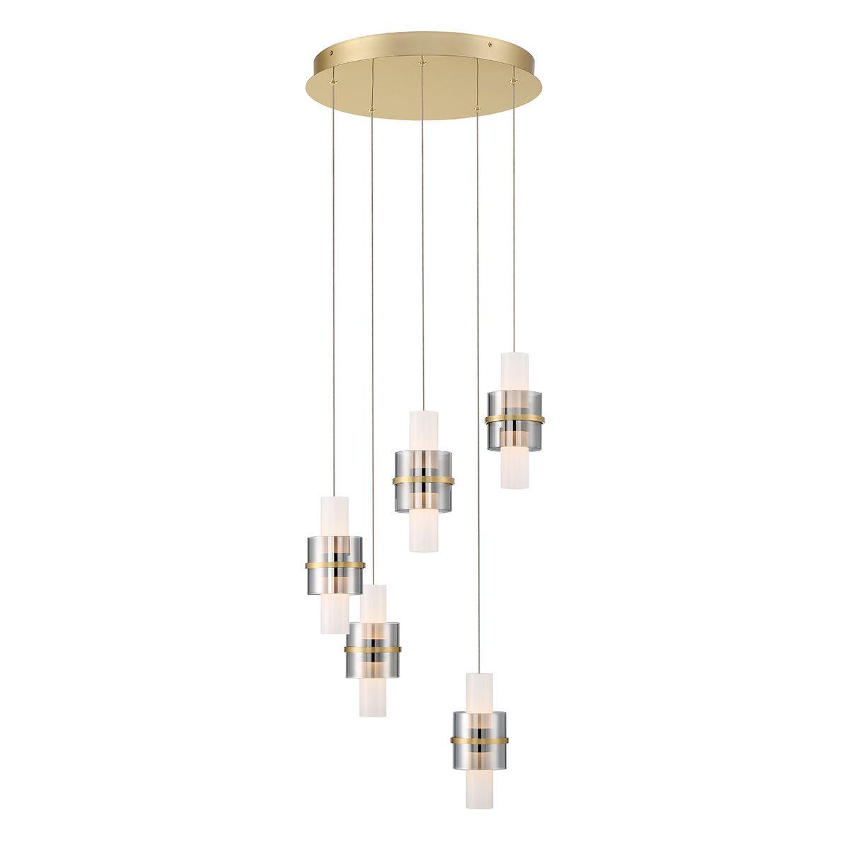 Rola 10 Lights 18 in. LED Chandelier Gold Finish