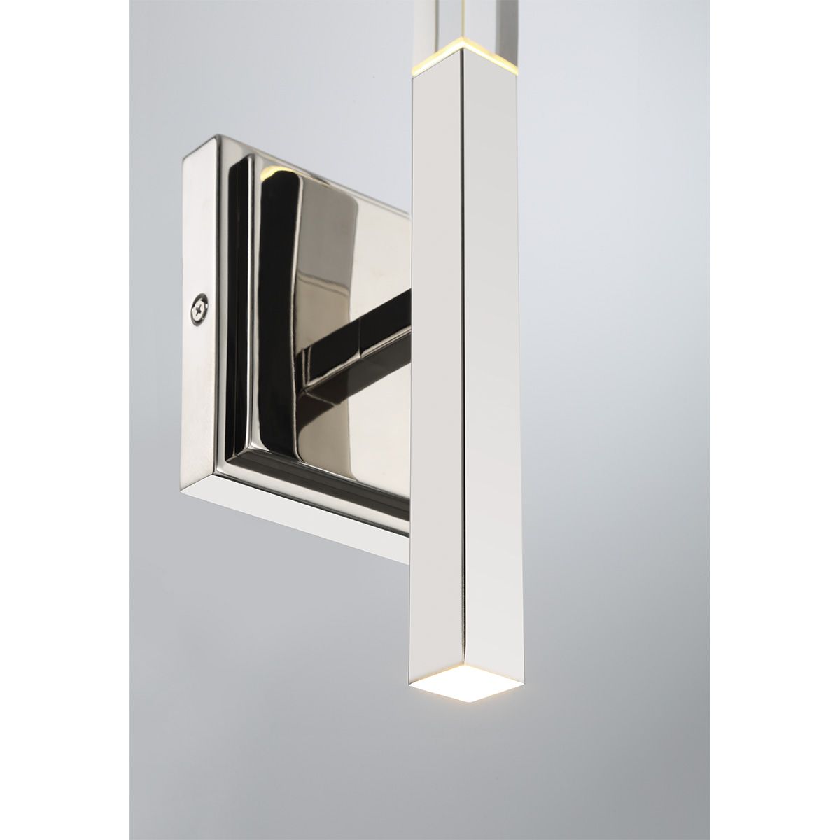 Benicio 2 Lights 18 in. LED Wall Light Polished Nickel Finish - Bees Lighting