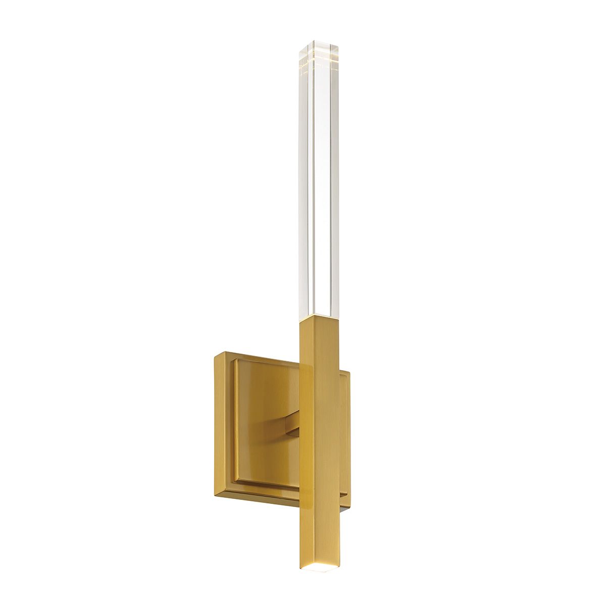 Benicio 2 Lights 18 in. LED Wall Light Gold Finish - Bees Lighting