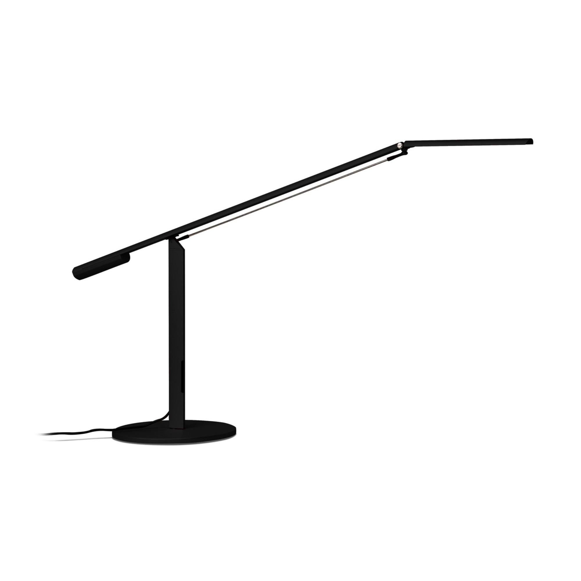 Equo Black Contemporary LED Desk Lamp with Cool White Light Color