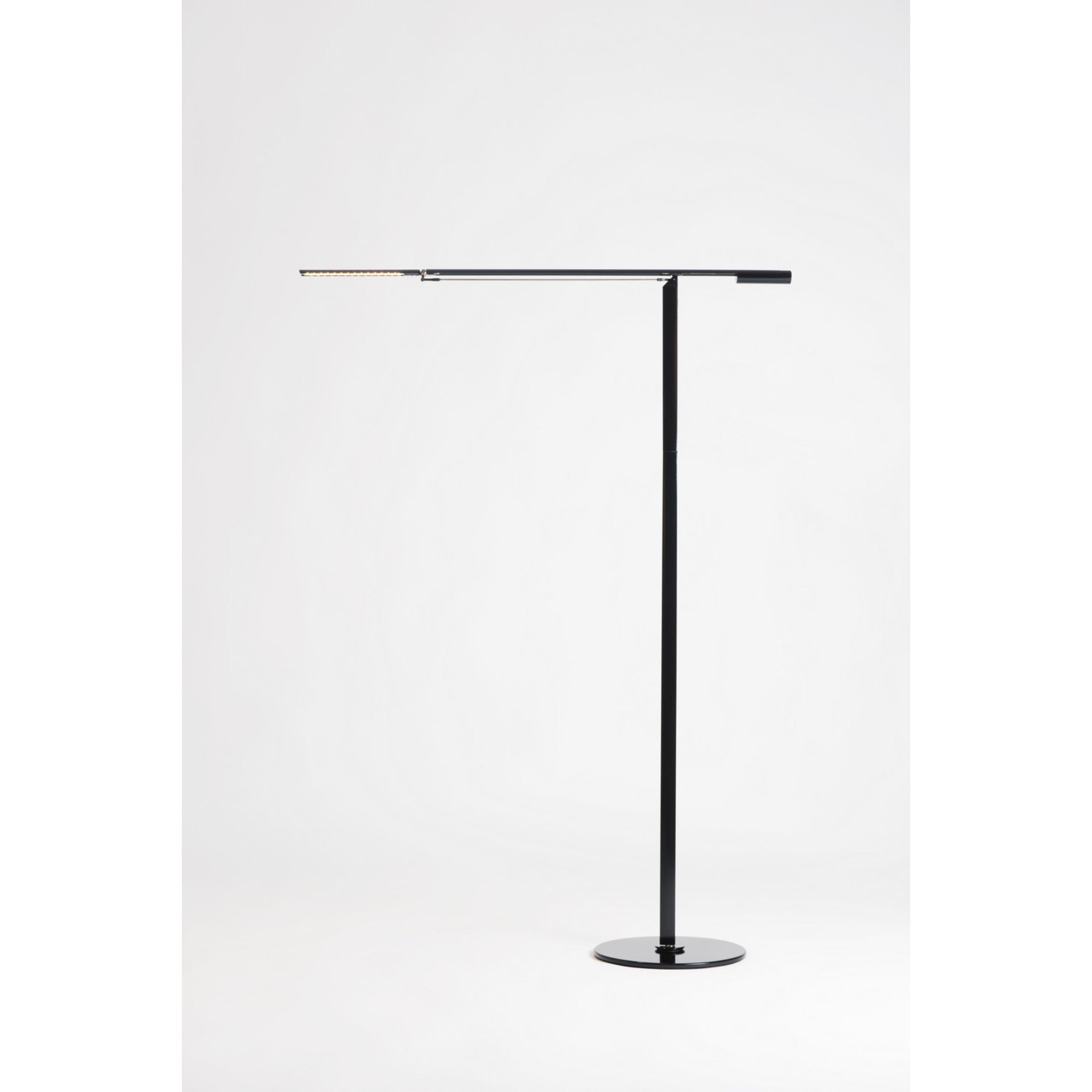 Equo Black Contemporary Cool White LED Floor Lamp - Bees Lighting