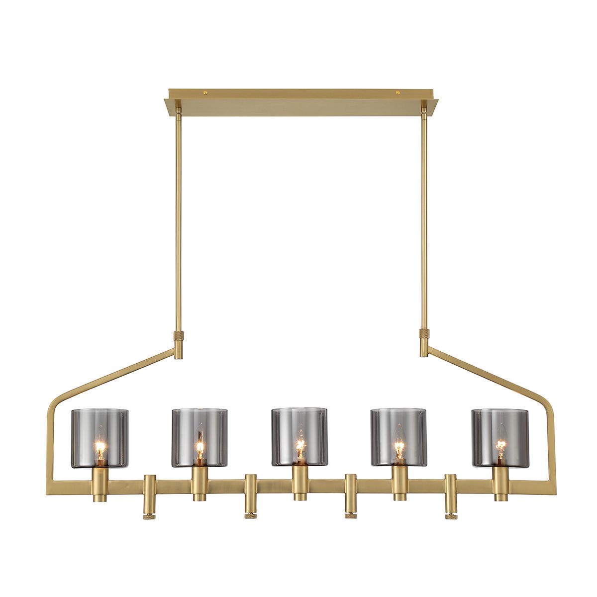 Decato 5 Lights 42 in. Chandelier Gold Finish