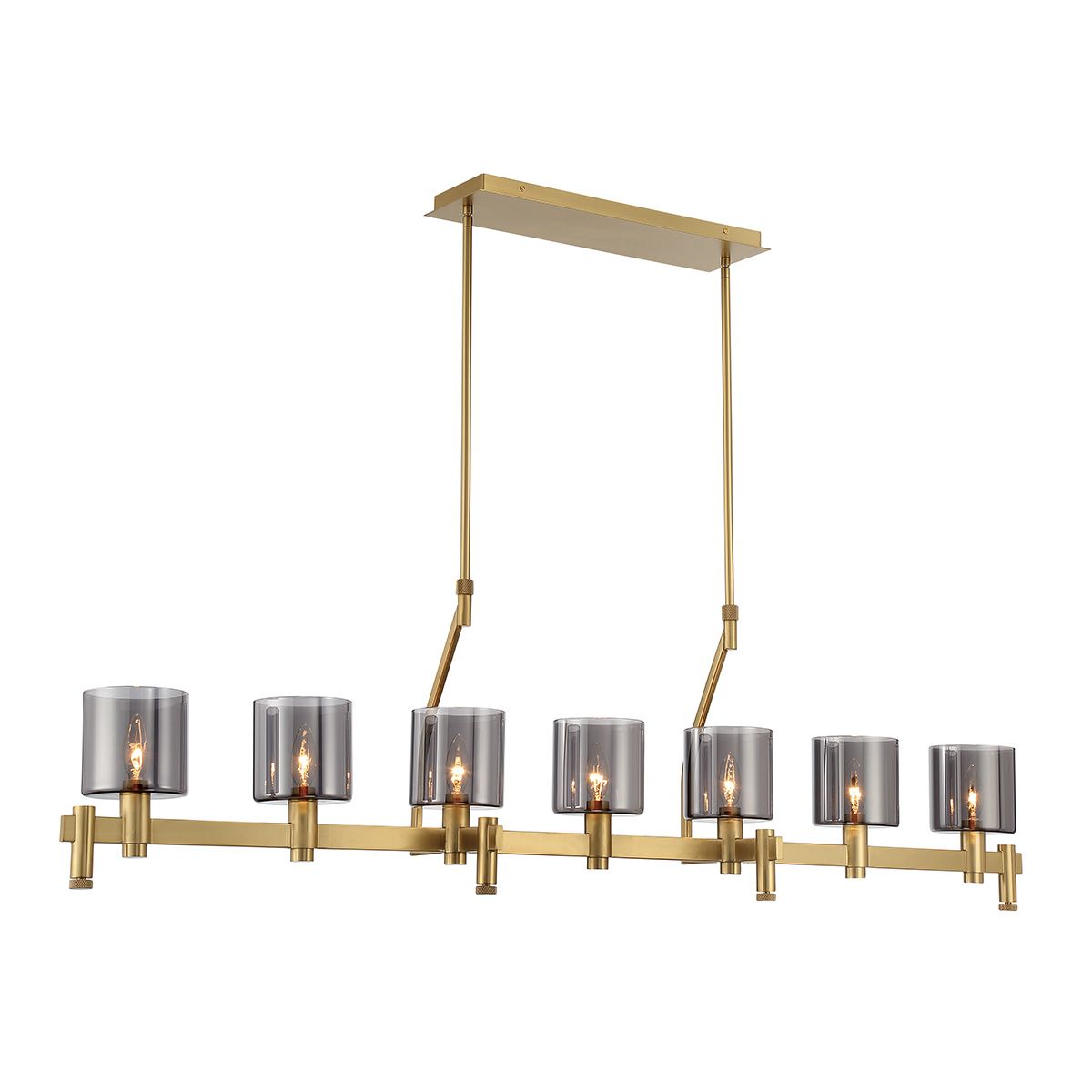 Decato 7 Lights 56 in. Chandelier Gold Finish