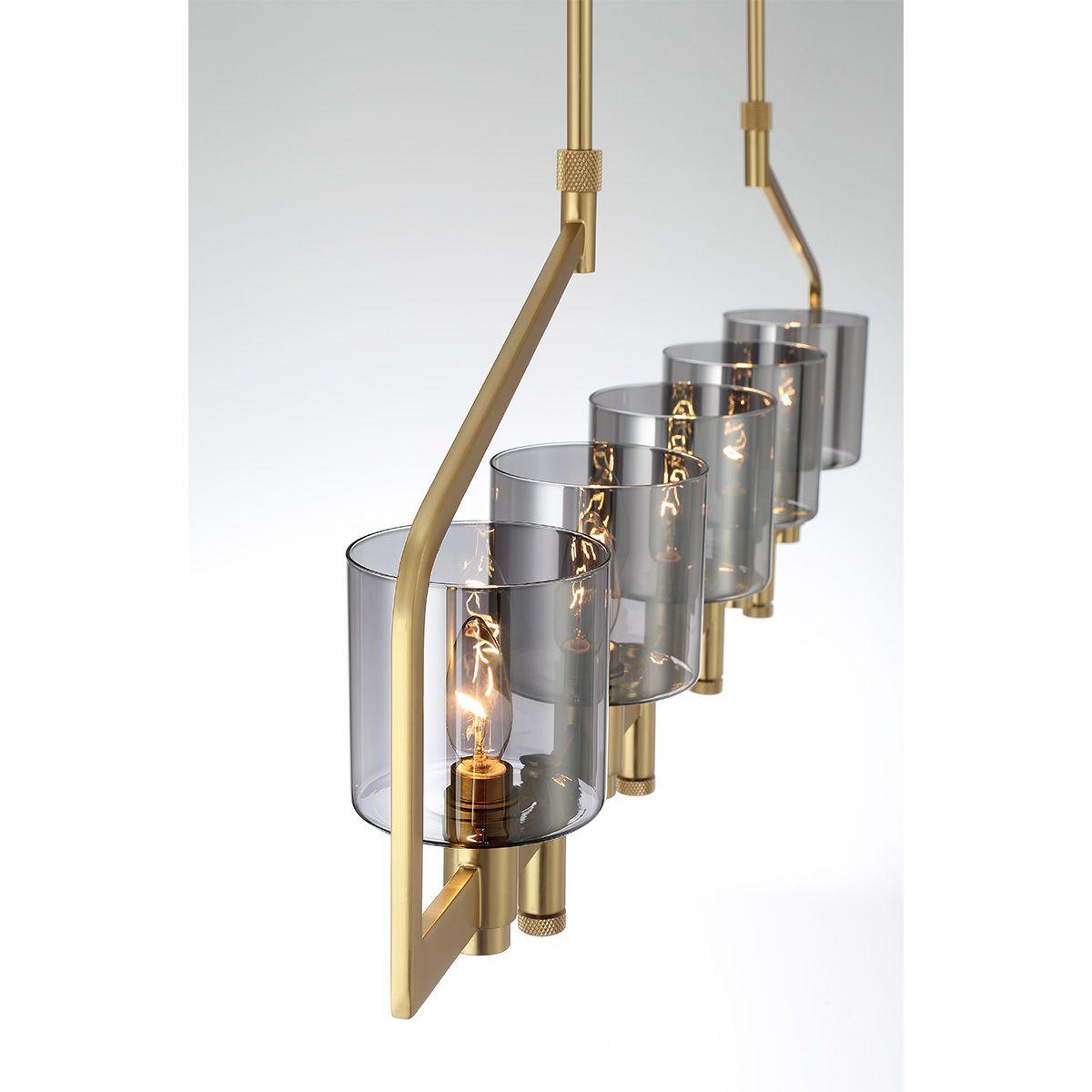 Decato 7 Lights 56 in. Chandelier Gold Finish