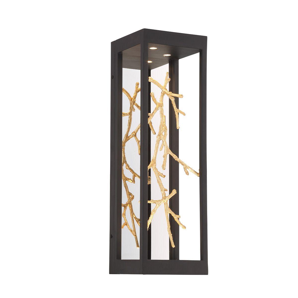 Aerie 4 Lights 20 in. LED Wall Light Black Finish - Bees Lighting