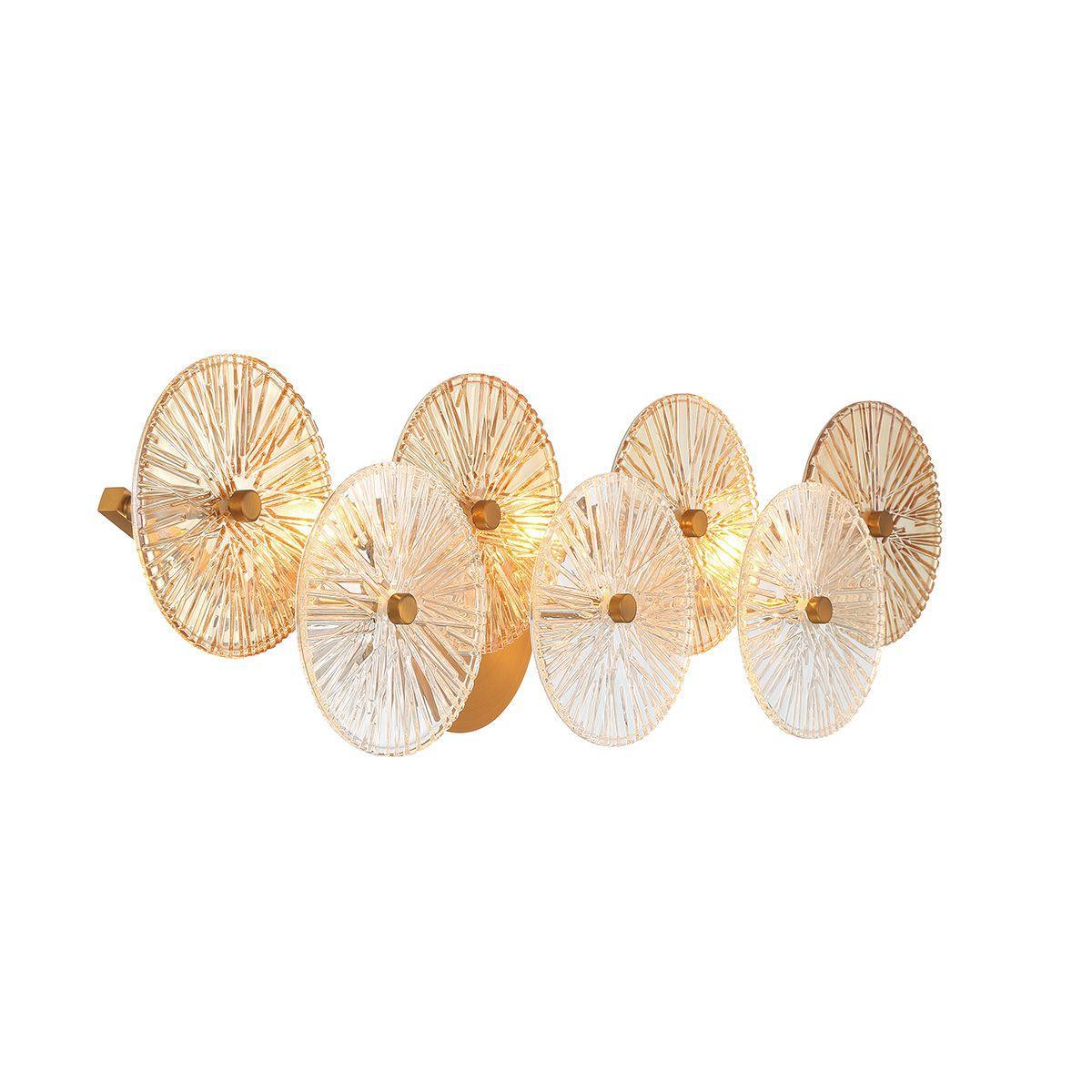 Sue-Anne 3 Lights 30 in. Vanity Light Brass Finish - Bees Lighting