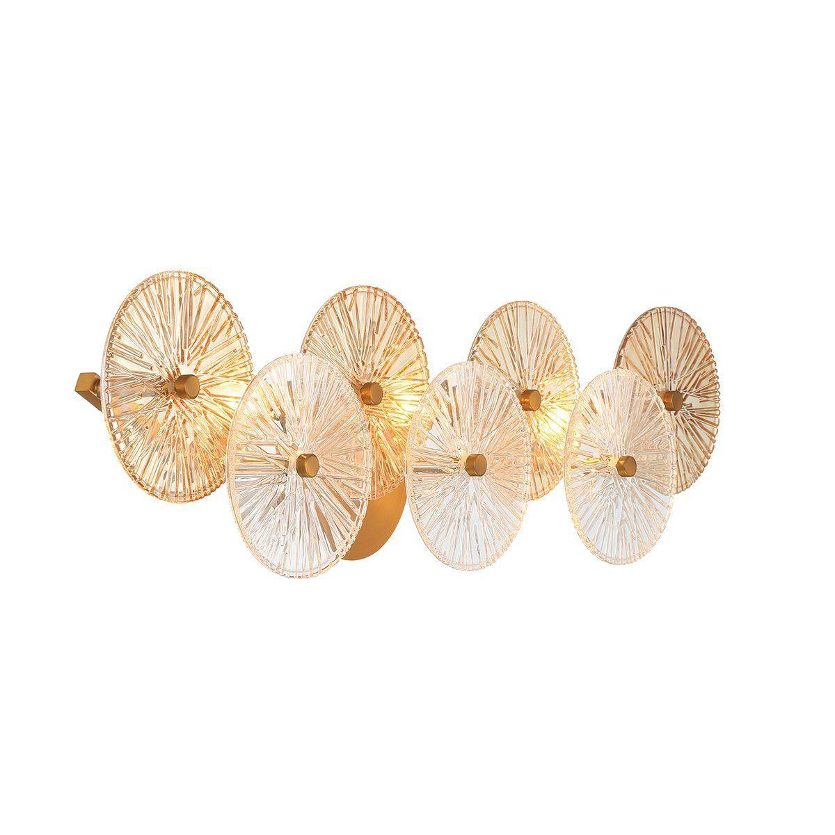 Sue-Anne 3 Lights 30 in. Vanity Light Brass Finish