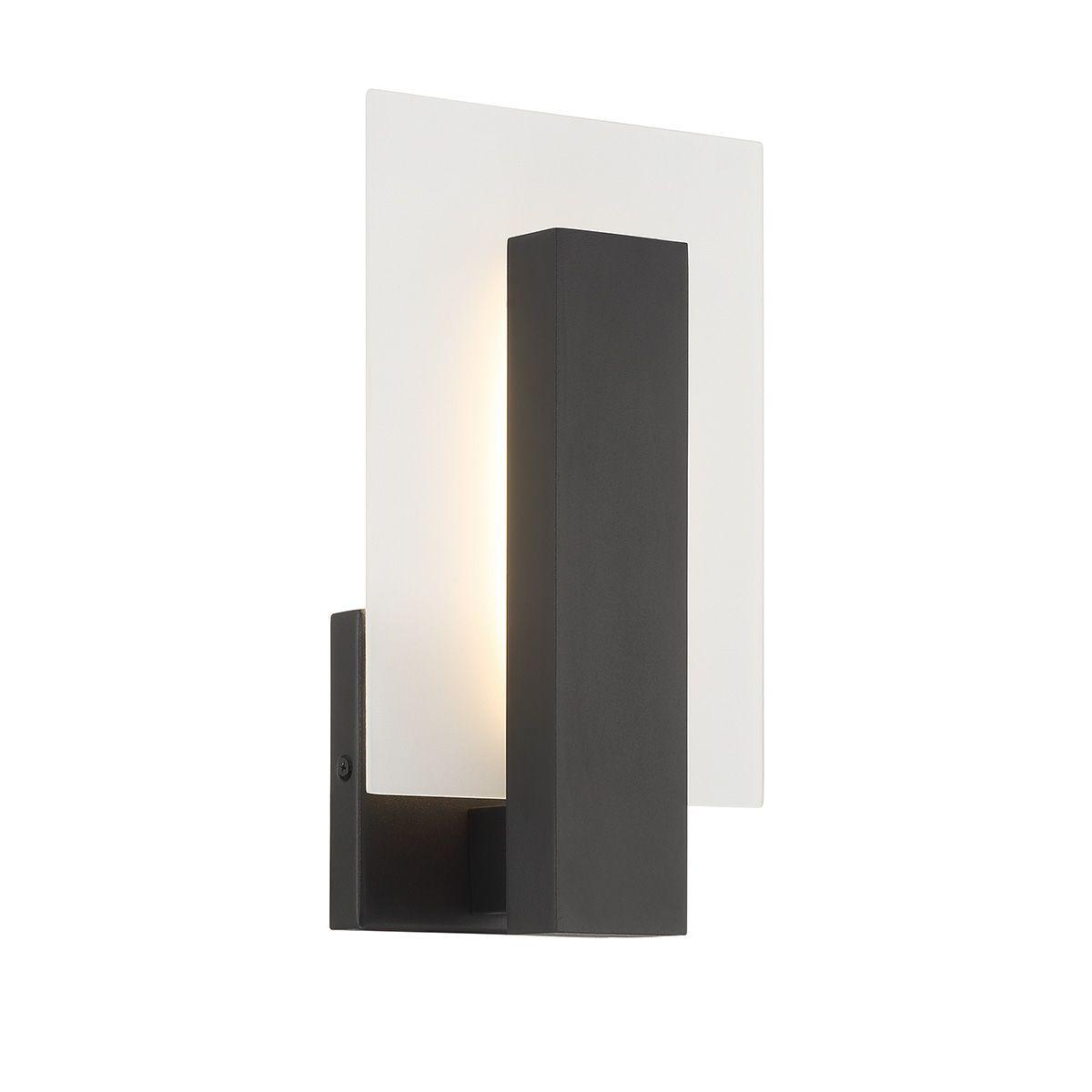 Carta 12 In. LED Outdoor Wall Sconce Black finish