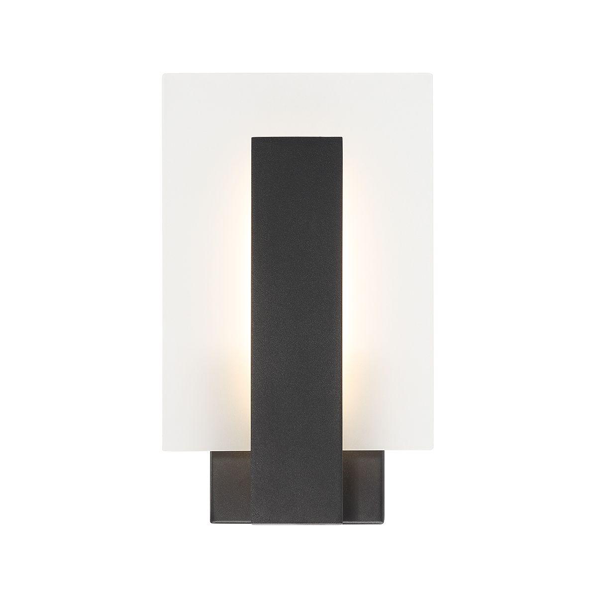 Carta 12 In. LED Outdoor Wall Sconce Black finish