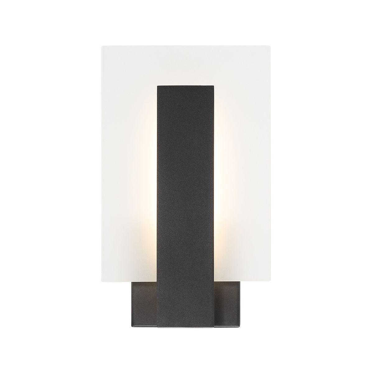Carta 12 In. LED Outdoor Wall Sconce Black finish - Bees Lighting