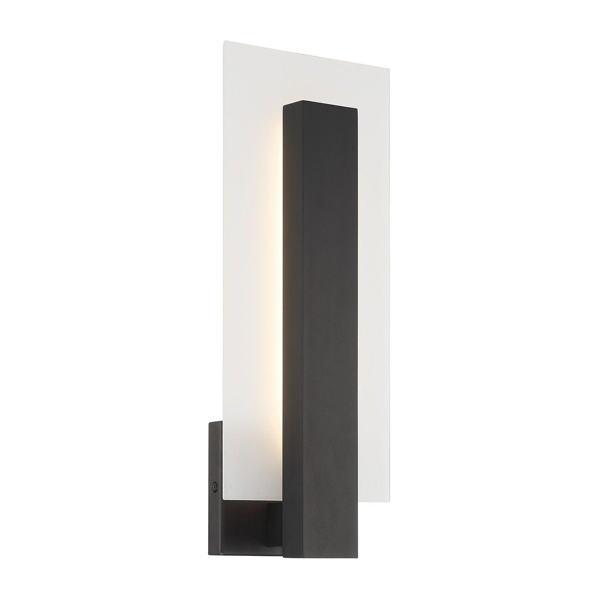 Carta 18 In. LED Outdoor Wall Sconce Black finish