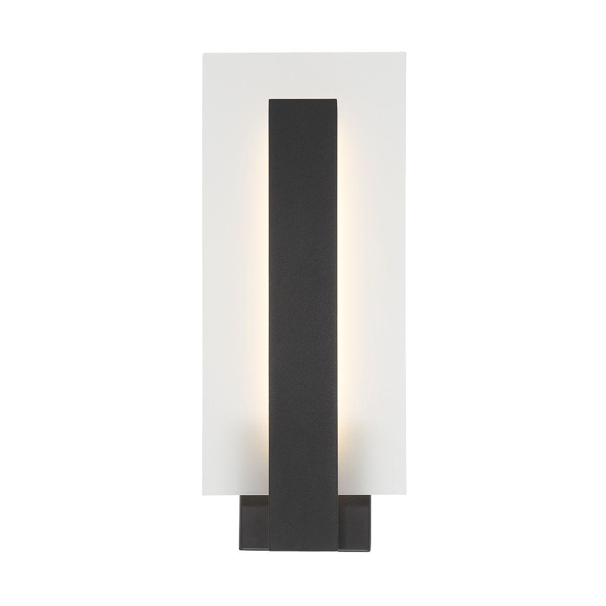 Carta 18 In. LED Outdoor Wall Sconce Black finish - Bees Lighting