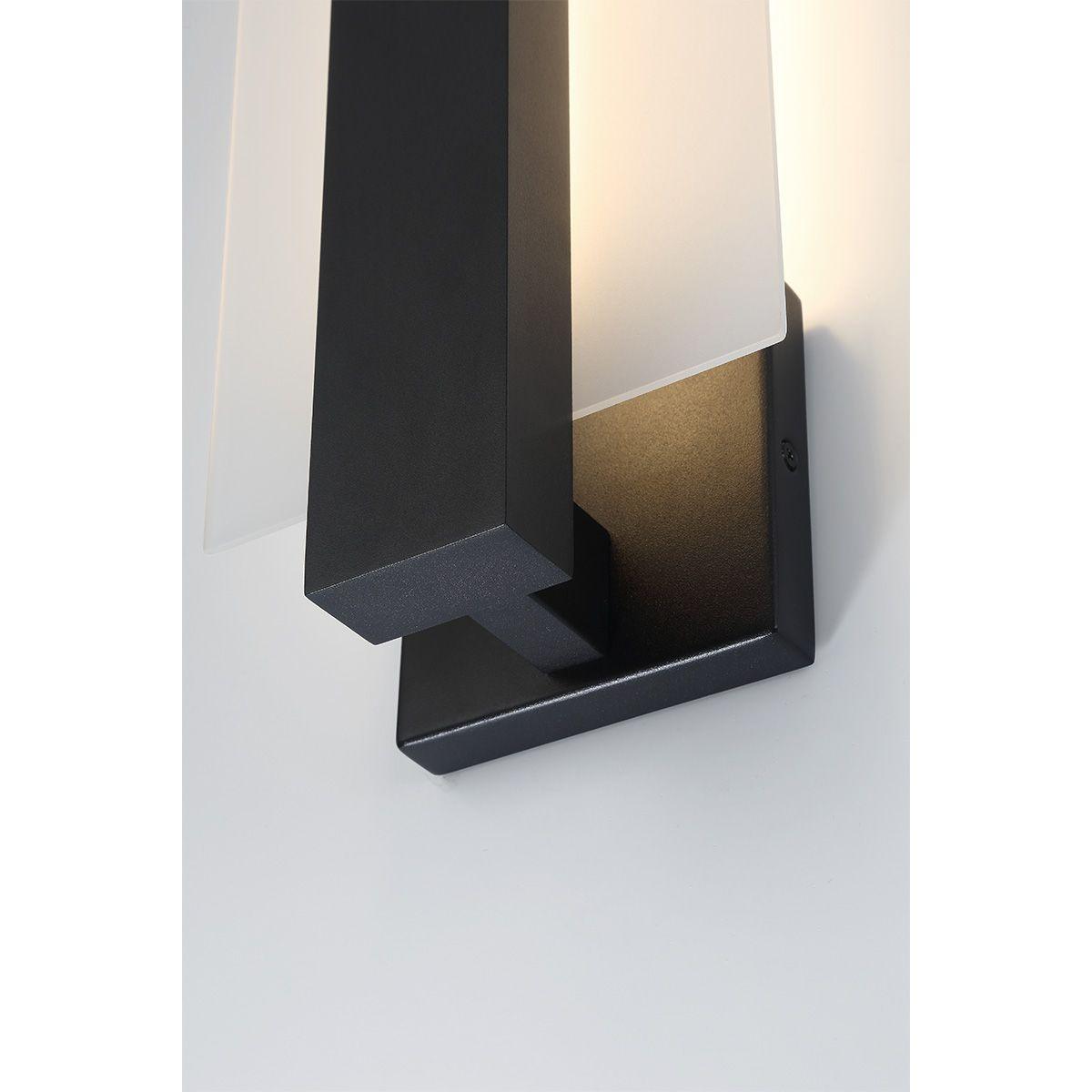 Carta 18 In. LED Outdoor Wall Sconce Black finish - Bees Lighting