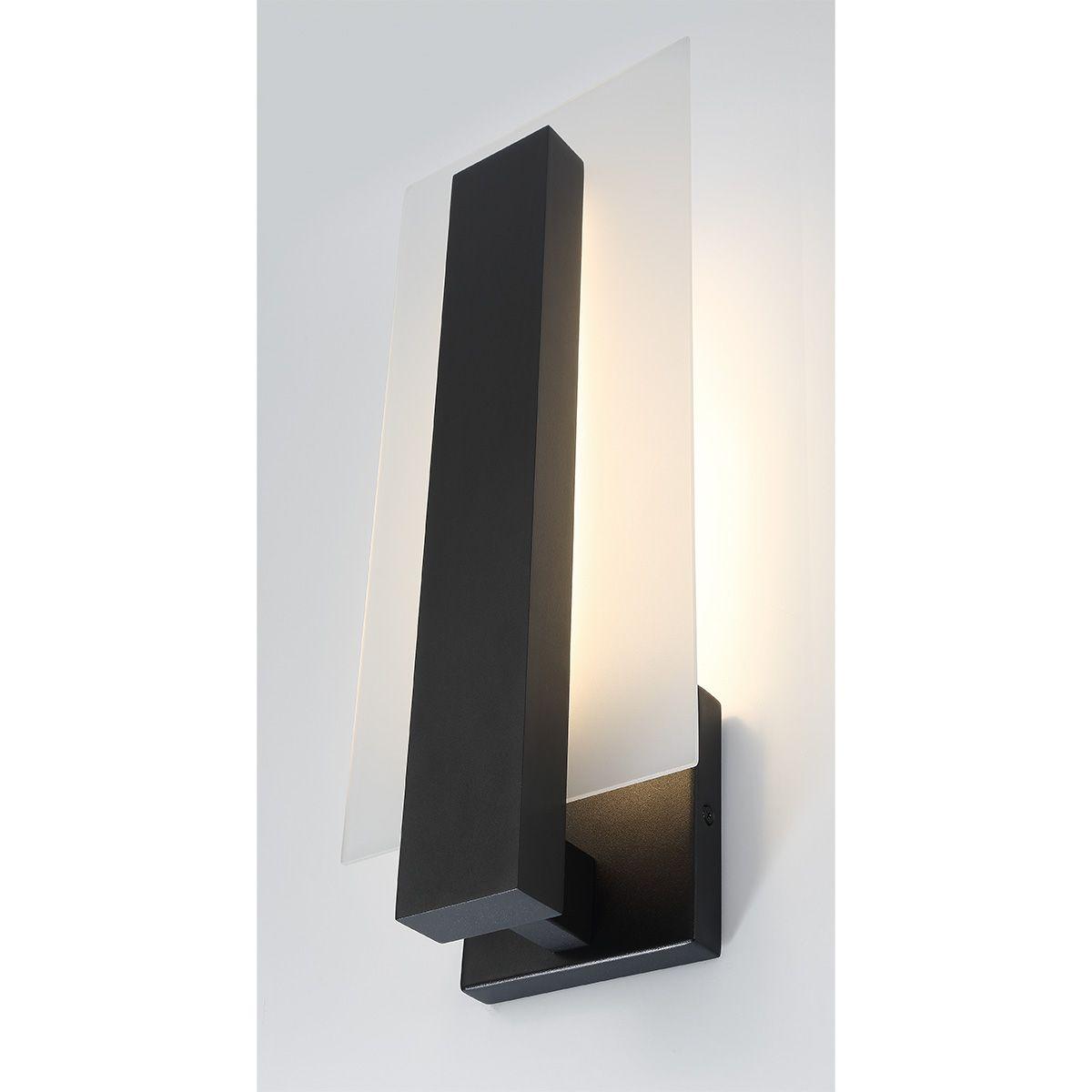 Carta 18 In. LED Outdoor Wall Sconce Black finish - Bees Lighting