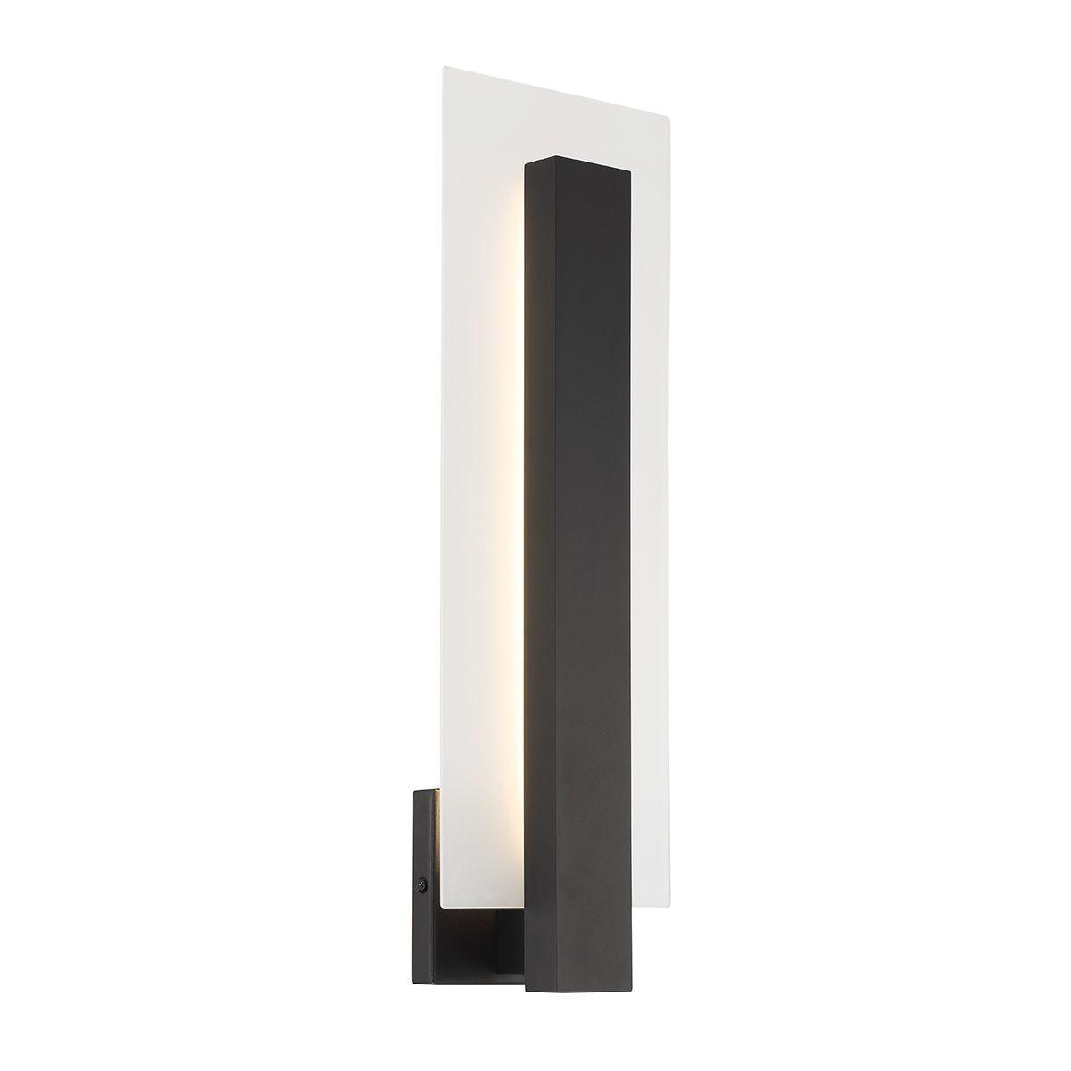 Carta 22 In. LED Outdoor Wall Sconce Black finish