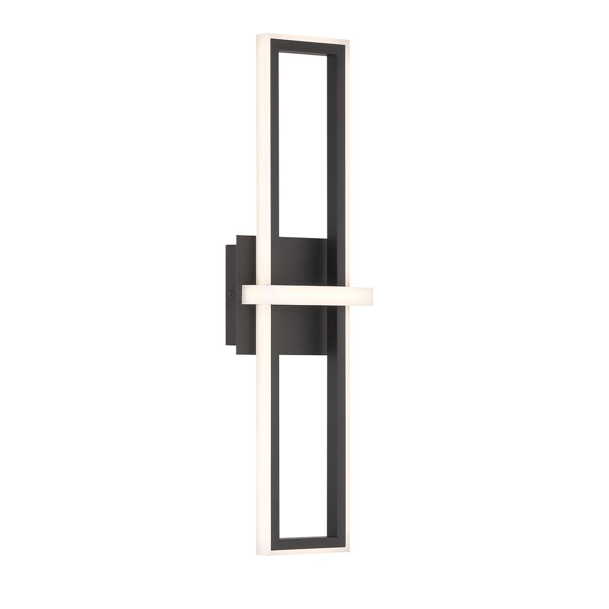 Bordo 24 In. LED Outdoor Wall Sconce Black finish - Bees Lighting