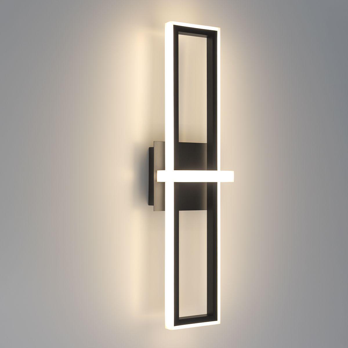Bordo 24 In. LED Outdoor Wall Sconce Black finish - Bees Lighting