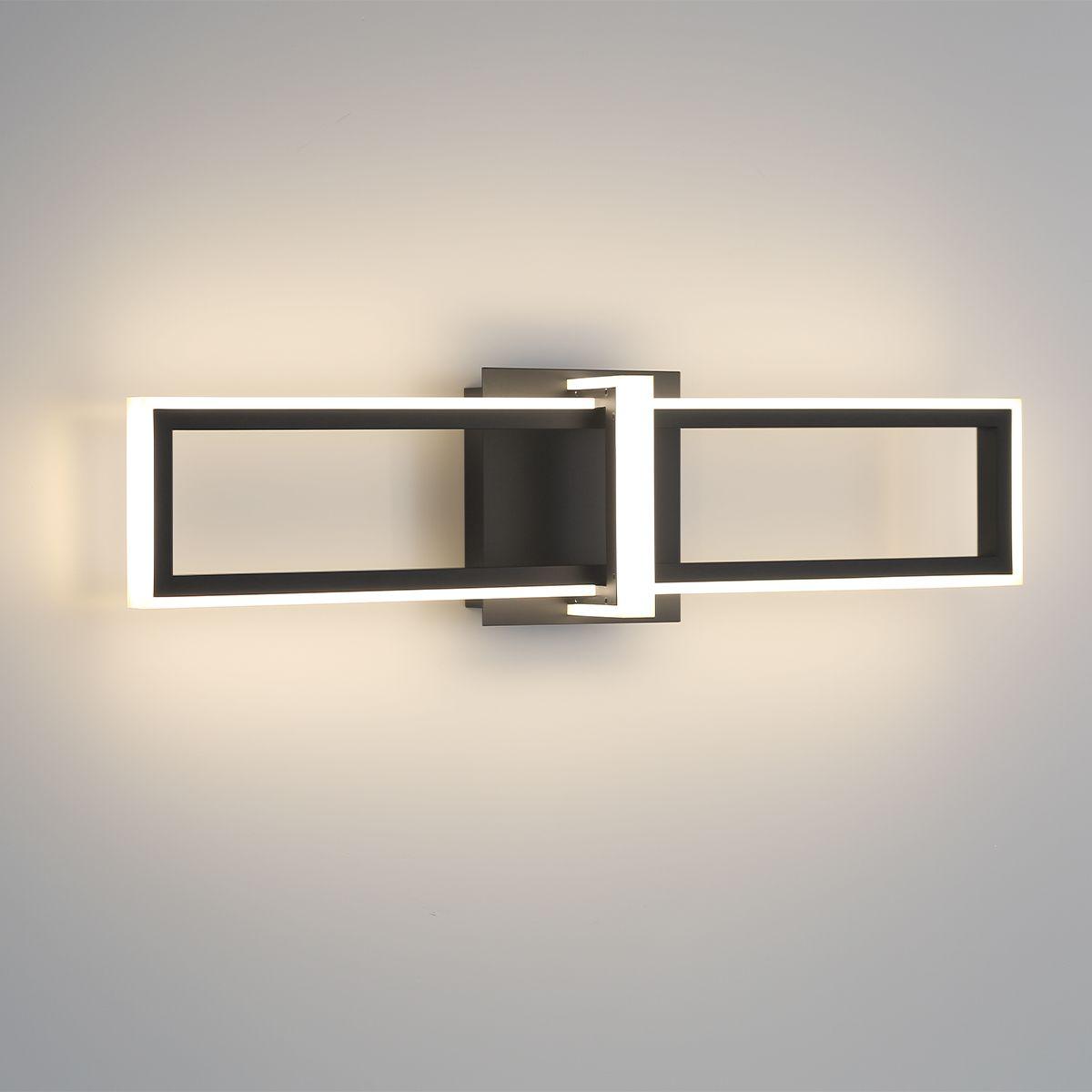 Bordo 24 In. LED Outdoor Wall Sconce Black finish - Bees Lighting