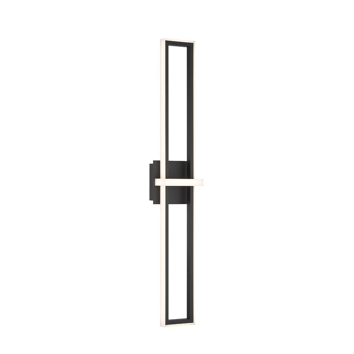 Bordo 36 In. LED Outdoor Wall Sconce Black finish - Bees Lighting