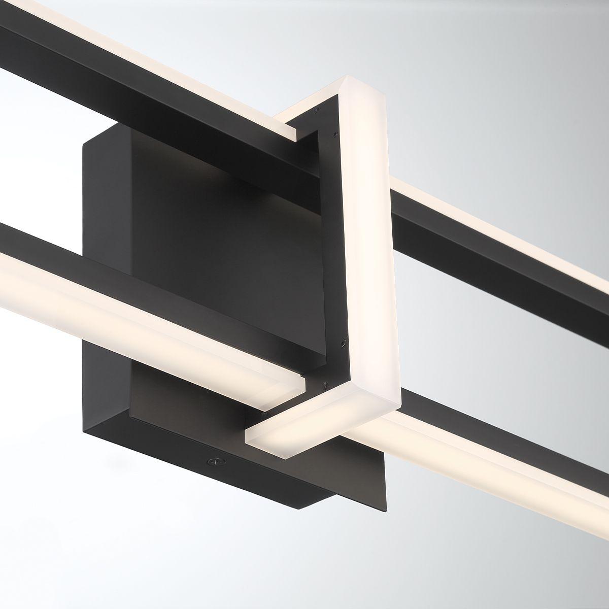 Bordo 36 In. LED Outdoor Wall Sconce Black finish - Bees Lighting