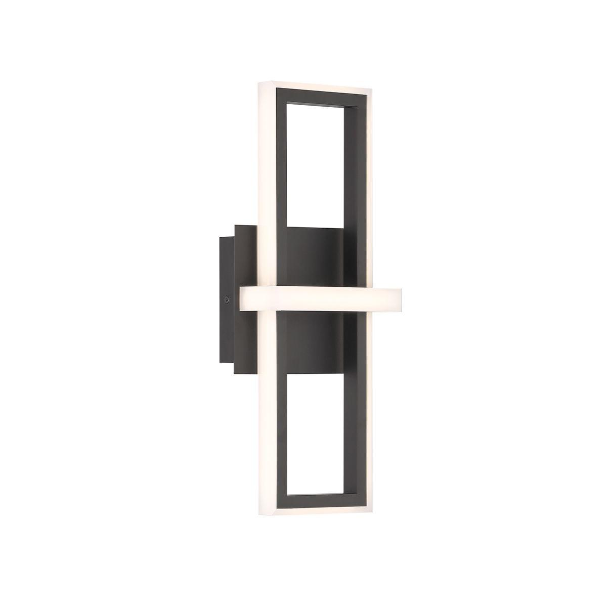 Bordo 16 In. LED Outdoor Wall Sconce Black finish