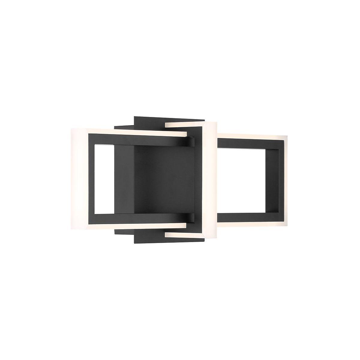 Bordo 16 In. LED Outdoor Wall Sconce Black finish - Bees Lighting