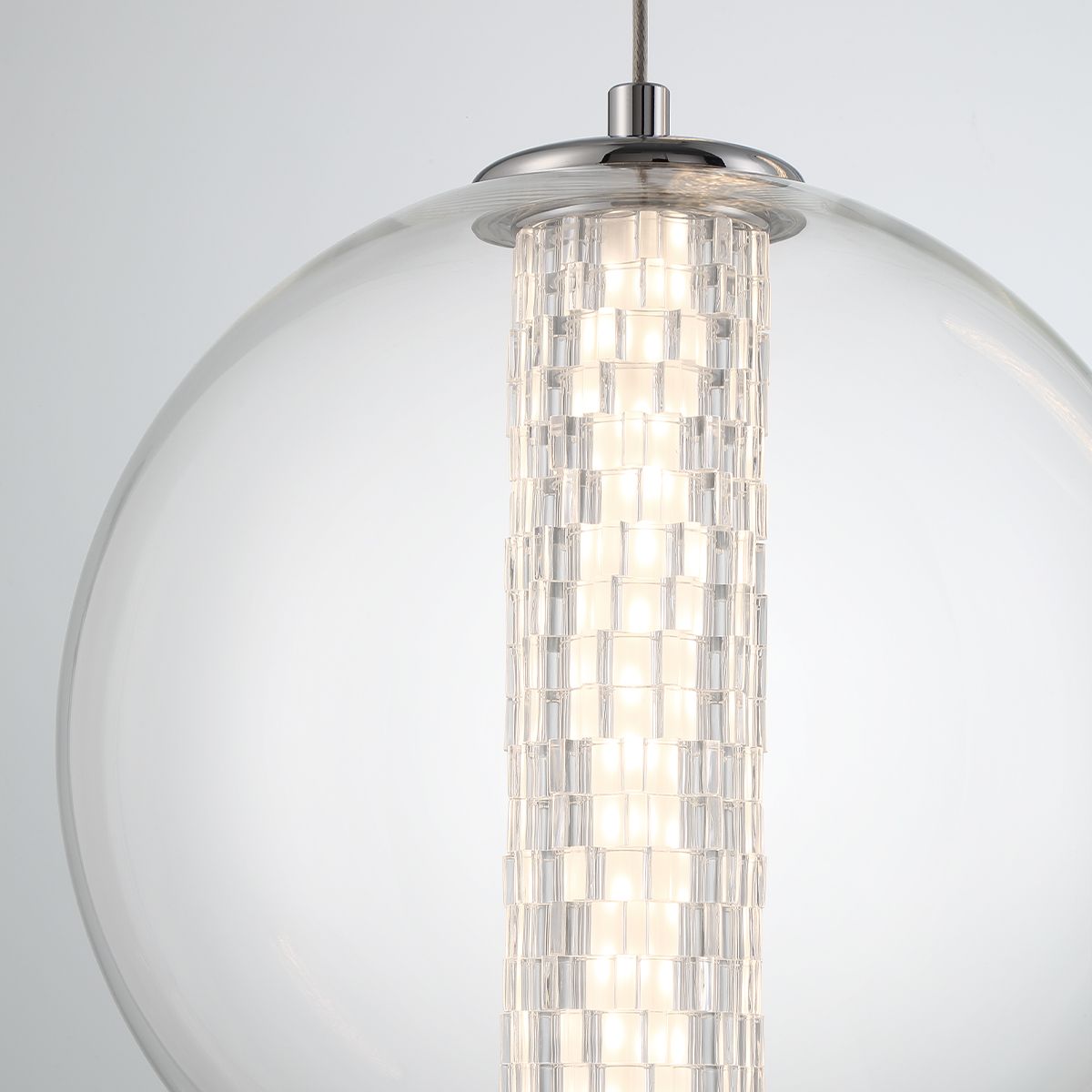 Atomo 9 in. LED Pendant Light Gold Finish - Bees Lighting