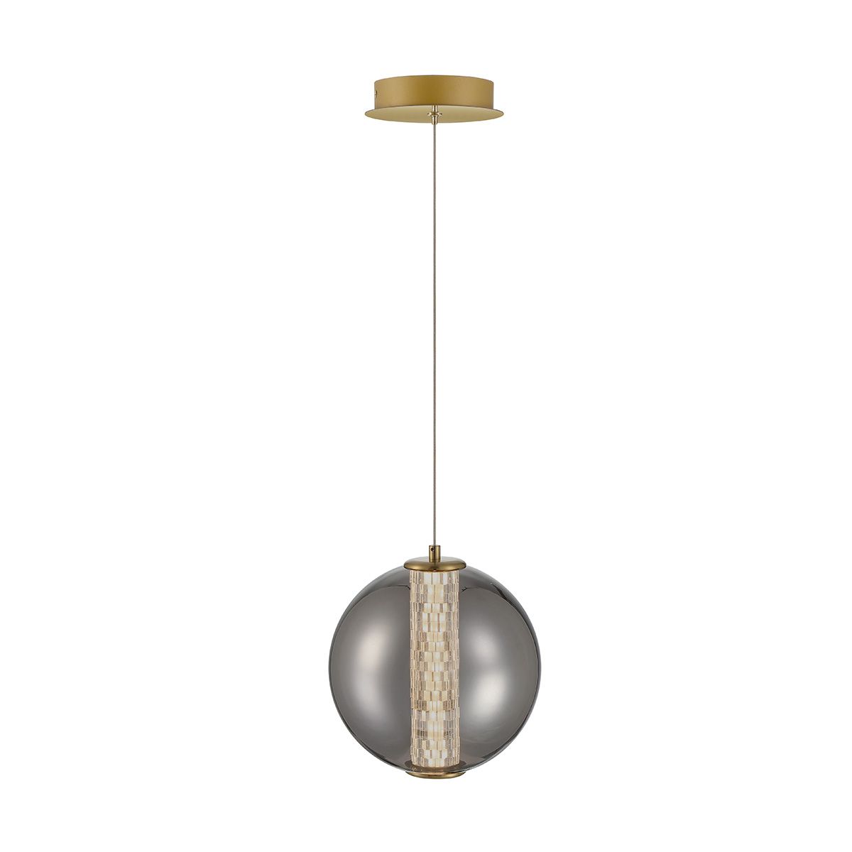 Atomo 9 in. LED Pendant Light Chrome Finish - Bees Lighting