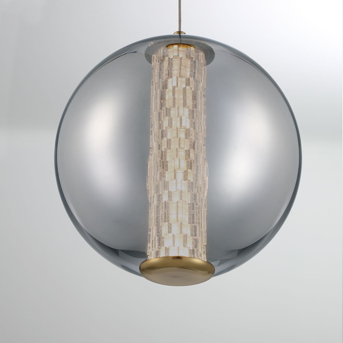 Atomo 9 in. LED Pendant Light Chrome Finish - Bees Lighting