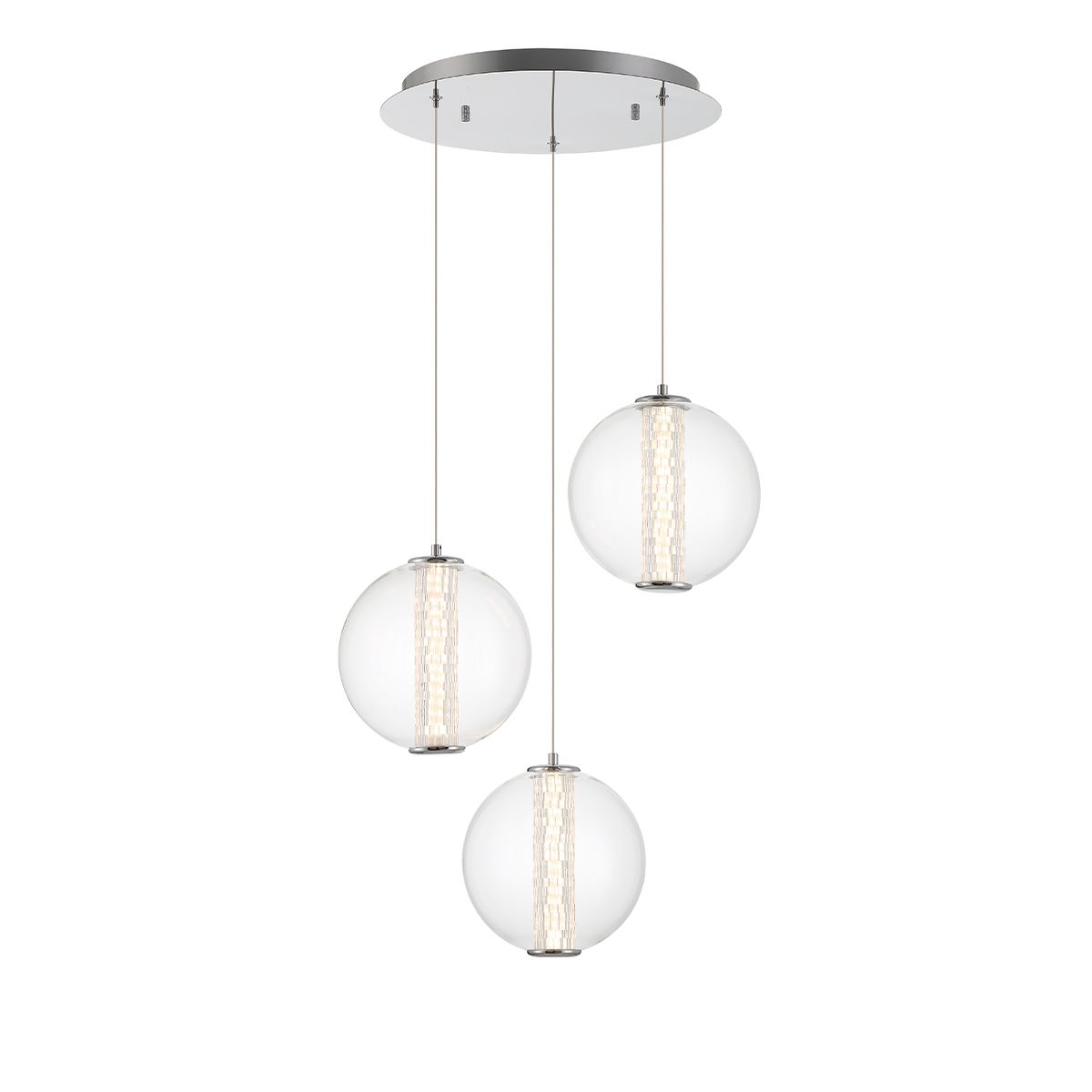 Atomo 3 Lights 21 in. LED Pendant Light