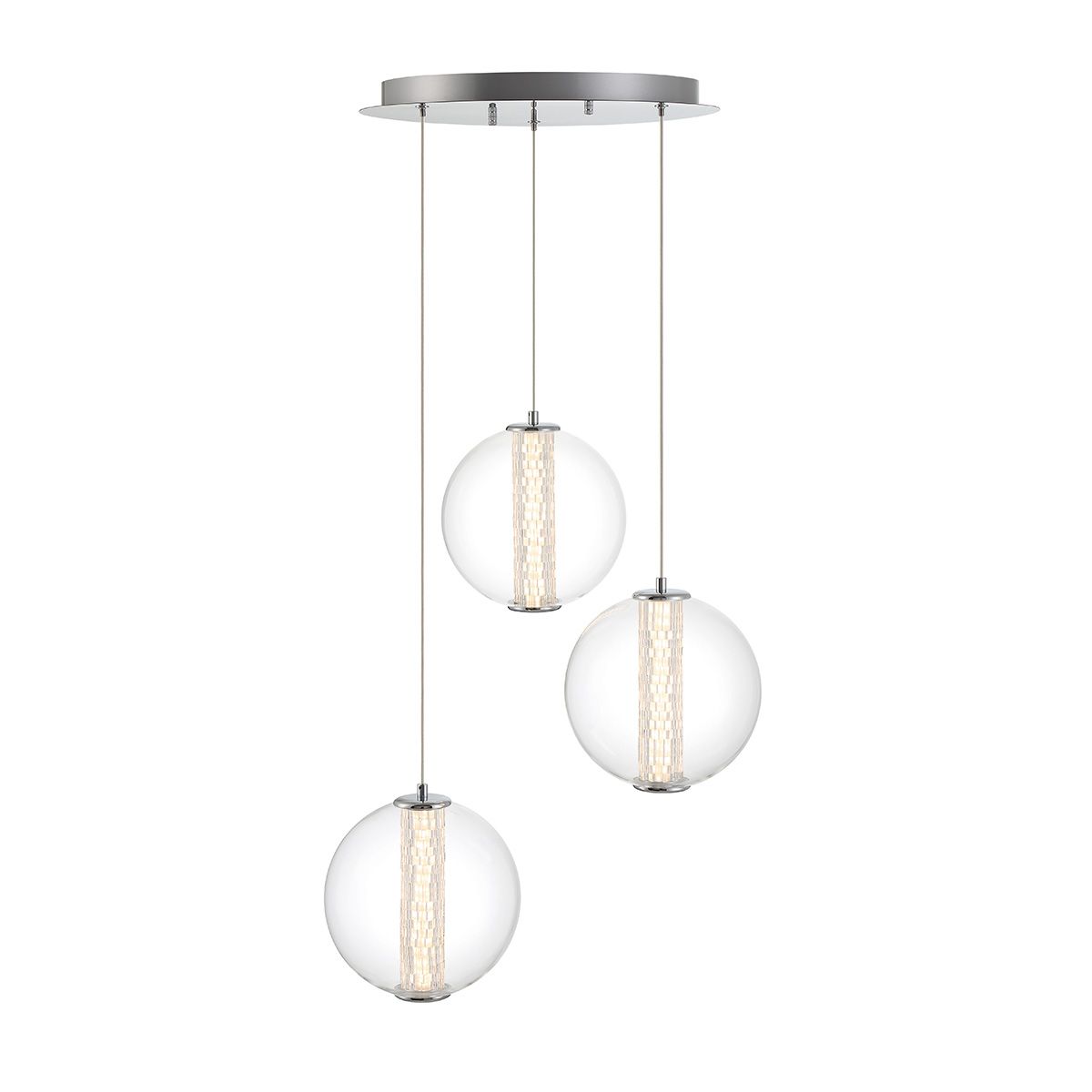 Atomo 3 Lights 21 in. LED Pendant Light