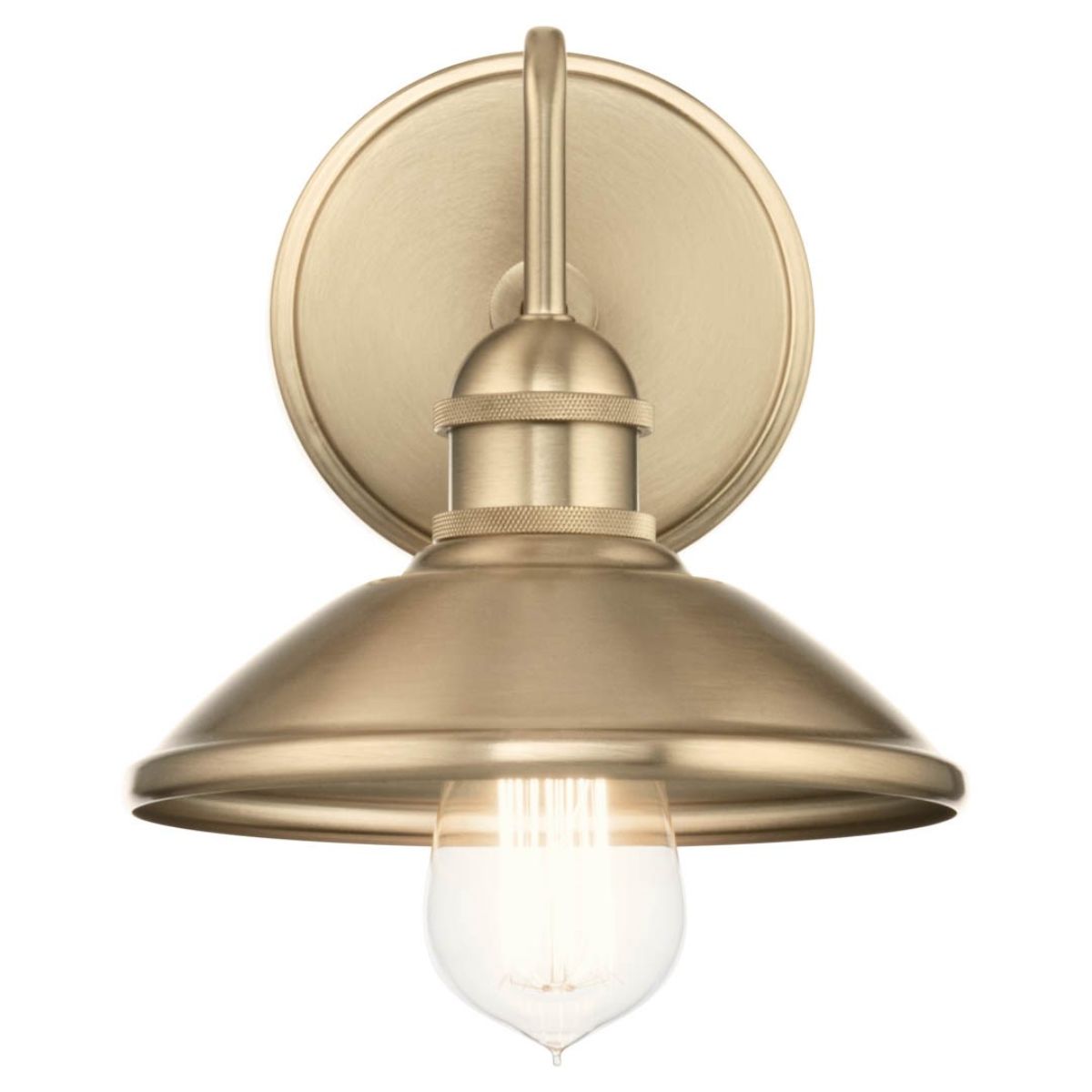 Clyde 8 in. Barn Light Champagne Bronze finish - Bees Lighting