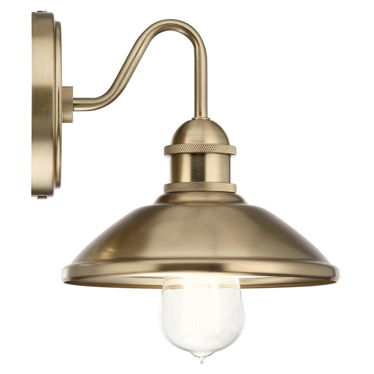 Clyde 8 in. Barn Light Champagne Bronze finish - Bees Lighting
