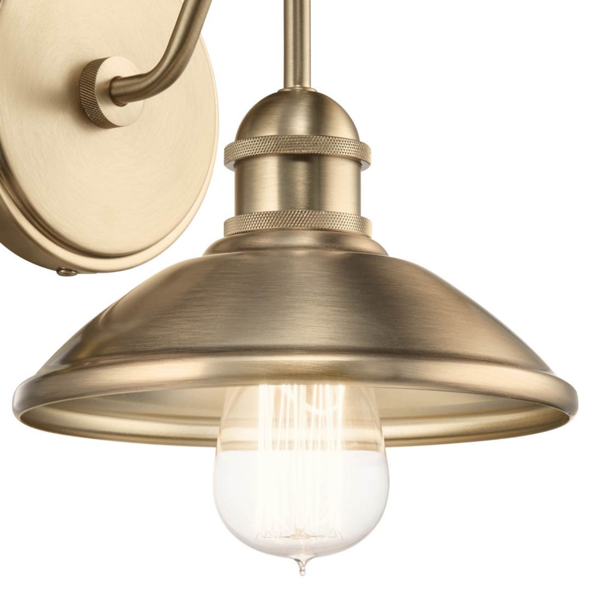 Clyde 8 in. Barn Light Champagne Bronze finish - Bees Lighting