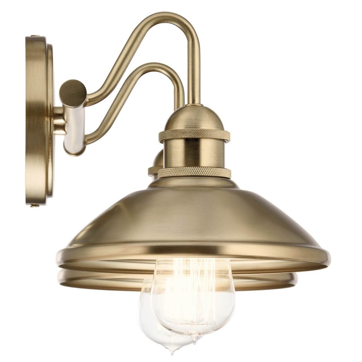 Clyde 17 in. 2 Lights Vanity Light Champagne Bronze finish - Bees Lighting