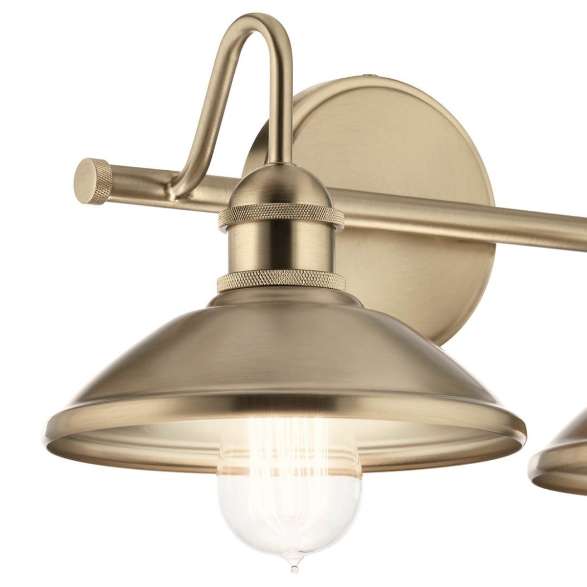 Clyde 17 in. 2 Lights Vanity Light Champagne Bronze finish - Bees Lighting