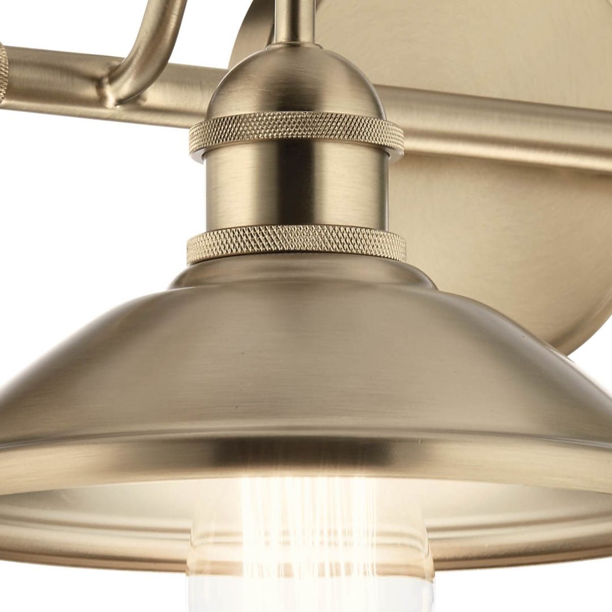 Clyde 17 in. 2 Lights Vanity Light Champagne Bronze finish - Bees Lighting