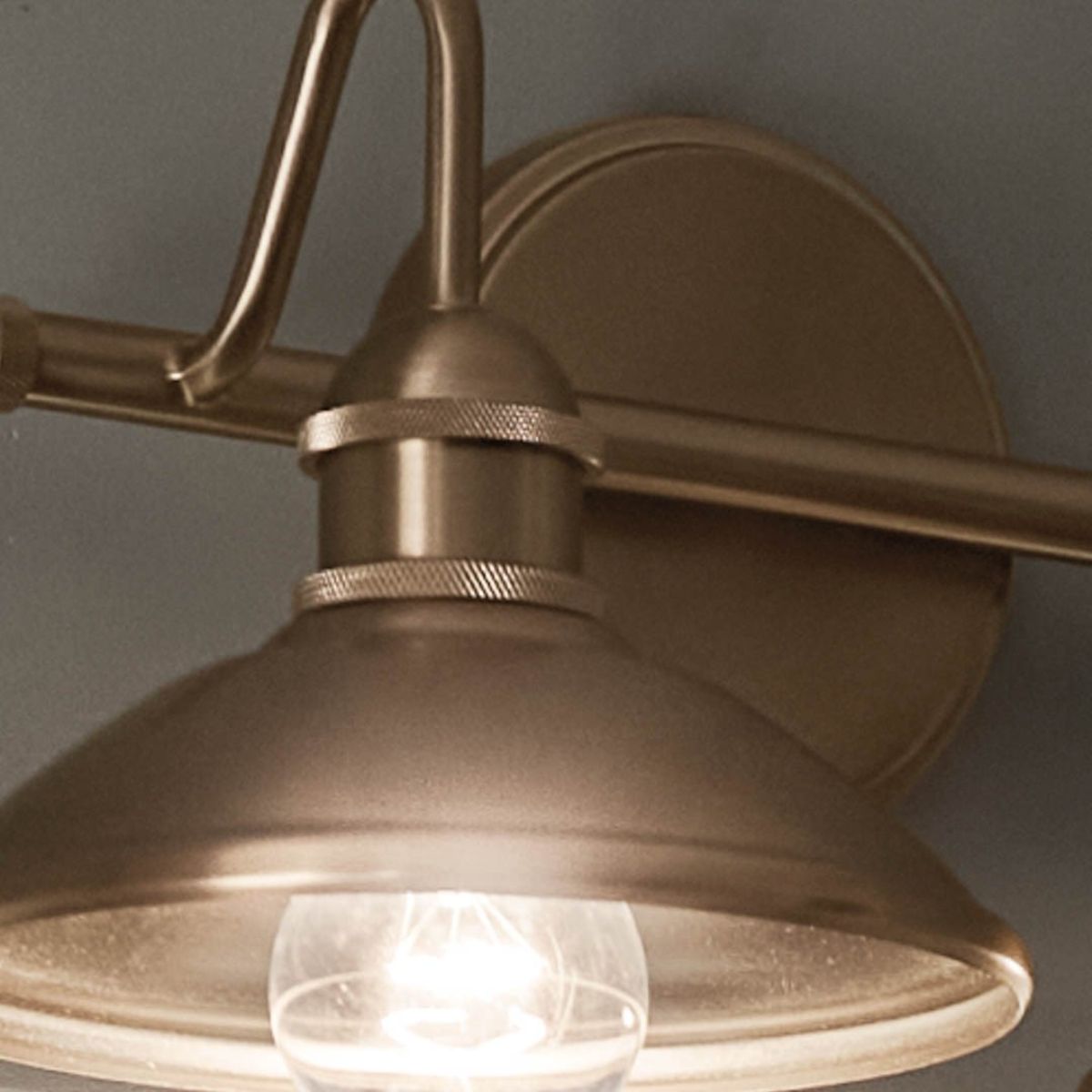 Clyde 17 in. 2 Lights Vanity Light Champagne Bronze finish - Bees Lighting