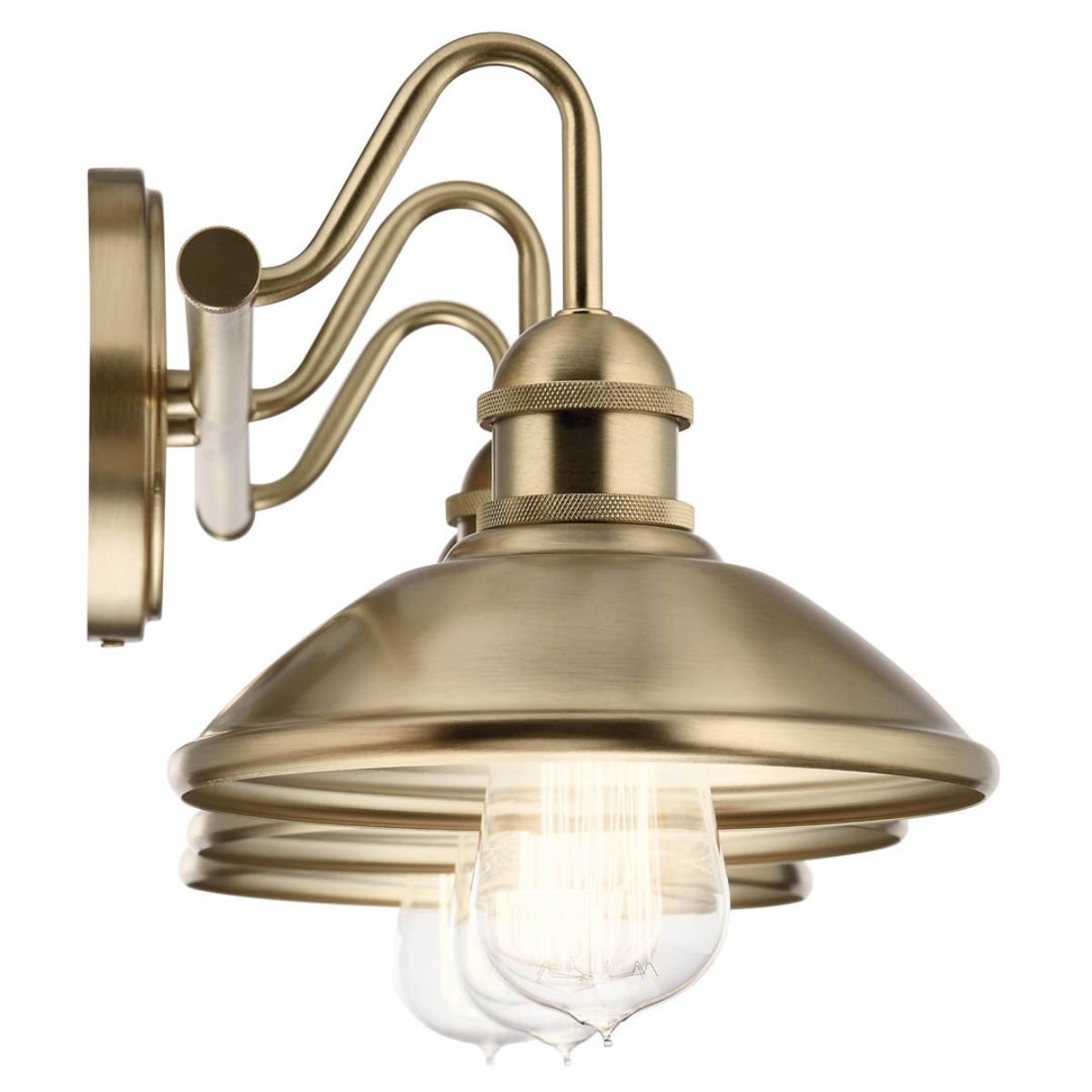 Clyde 26 in. 3 Lights Vanity Light Champagne Bronze finish - Bees Lighting
