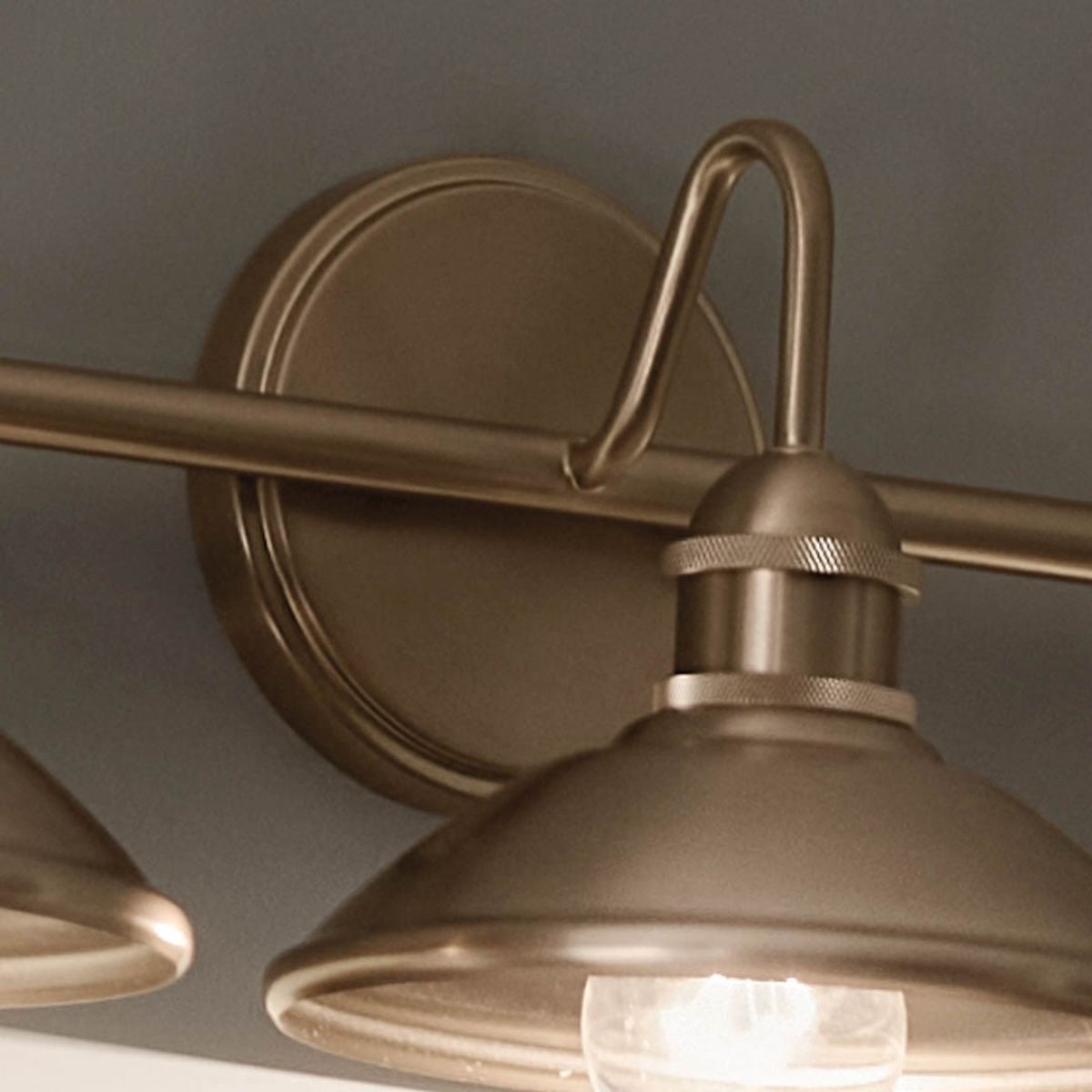 Clyde 26 in. 3 Lights Vanity Light Champagne Bronze finish - Bees Lighting