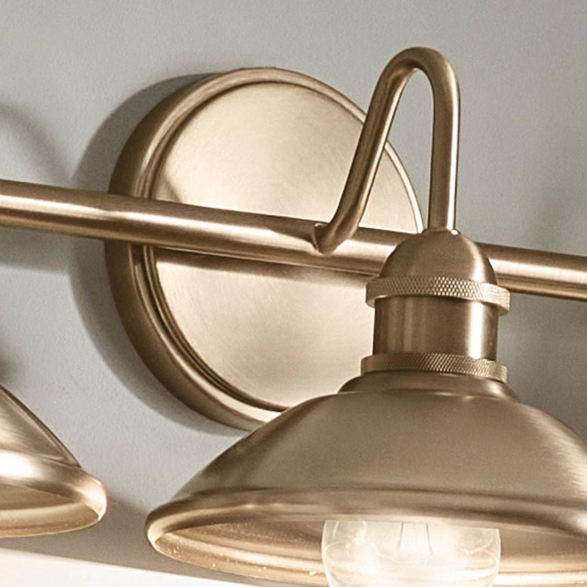 Clyde 26 in. 3 Lights Vanity Light Champagne Bronze finish - Bees Lighting