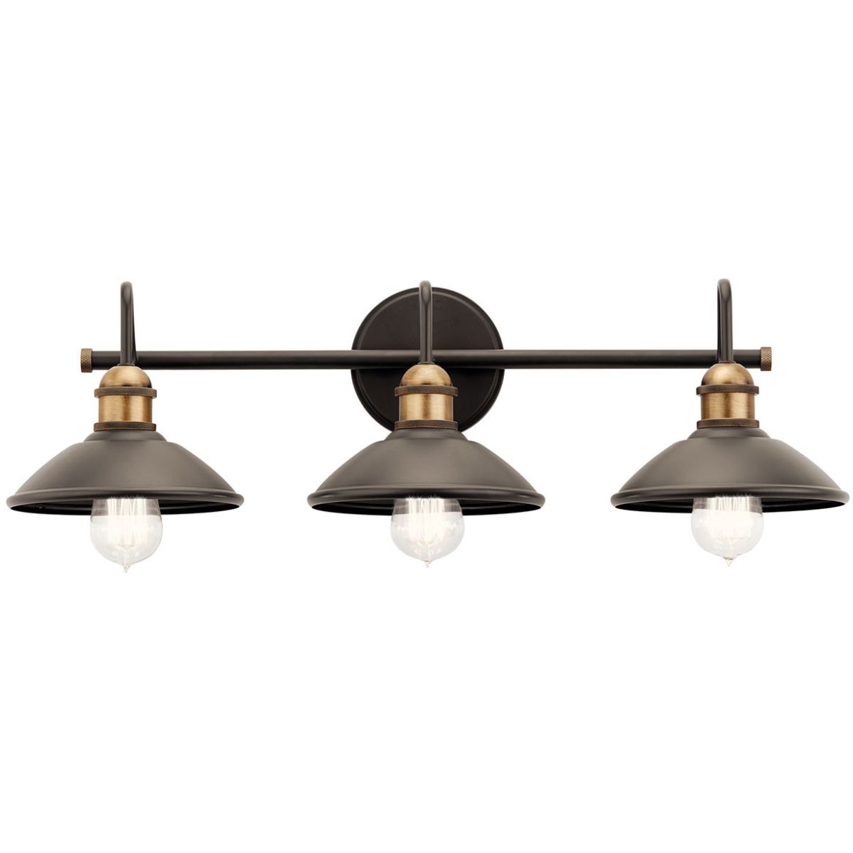 Clyde 26 in 3 Lights Vanity Light Old Bronze finish - Bees Lighting