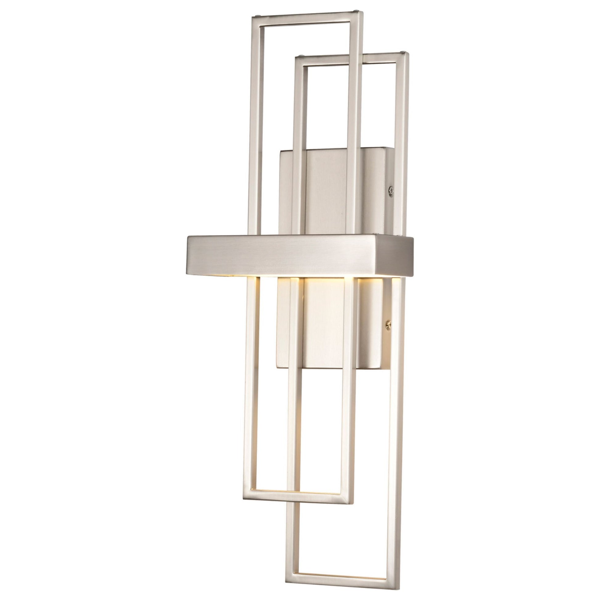 Frame 20" LED Wall Sconce, Brushed Nickel Finish - Bees Lighting