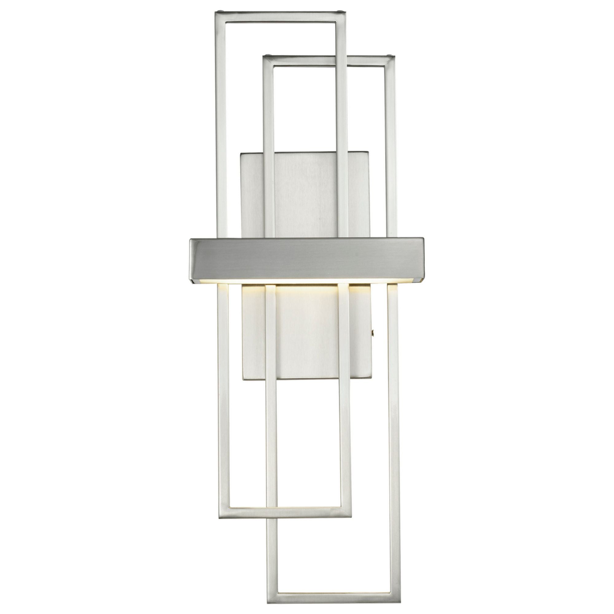 Frame 20" LED Wall Sconce, Brushed Nickel Finish - Bees Lighting